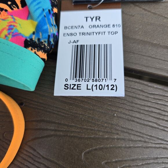 TYR Women's Mix & Match Orange/multicolor Bikini Set Size L (10/12) New - Picture 8 of 8